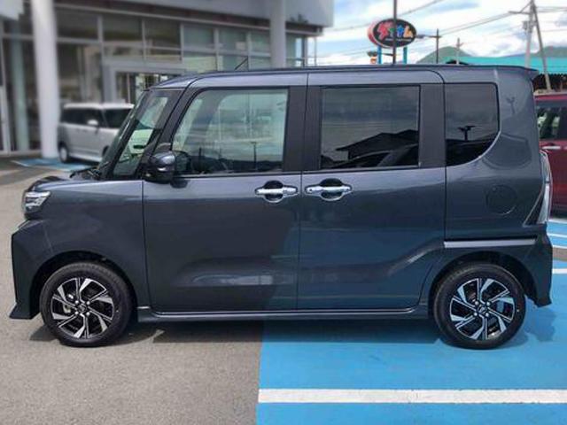 タントカスタムＸ　走行距離５０００ｋｍ４ＷＤ　スマートアシスト　キーフリーシステム　プッシュボタンスタート　オートエアコン　１４インチアルミホール　電動パーキングブレーキ　ステアリングスイッチ　スライドドア（山形県）の中古車