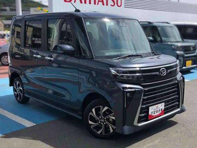 タントカスタムＸ　走行距離５０００ｋｍ４ＷＤ　スマートアシスト　キーフリーシステム　プッシュボタンスタート　オートエアコン　１４インチアルミホール　電動パーキングブレーキ　ステアリングスイッチ　スライドドア（山形県）の中古車