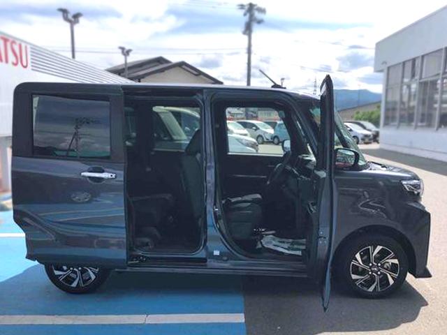 タントカスタムＸ　走行距離５０００ｋｍ４ＷＤ　スマートアシスト　キーフリーシステム　プッシュボタンスタート　オートエアコン　１４インチアルミホール　電動パーキングブレーキ　ステアリングスイッチ　スライドドア（山形県）の中古車