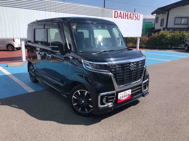 スペーシアカスタムハイブリッドＸＳ　２ＷＤ　走行距離３９２２２ｋｍ２ＷＤ　スマートアシスト　カーナビゲーション　ステアリングスイッチ　バックモニター　オートエアコン　アルミホイール　プッシュボタンスタート（山形県）の中古車