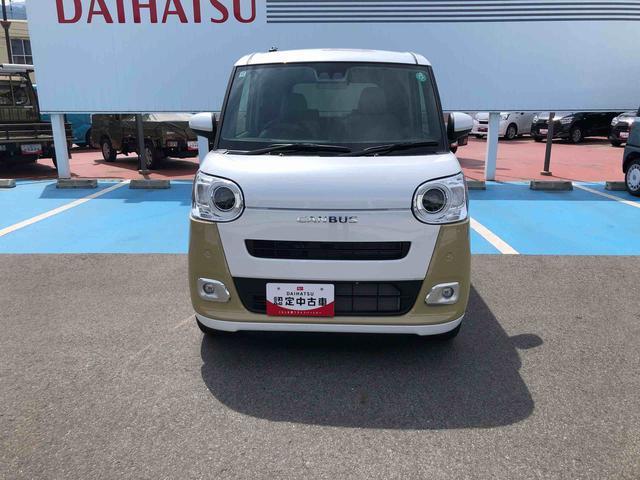 ムーヴキャンバスストライプスＧ　４ＷＤ　走行距離４８２３ｋｍ４ＷＤ　スマートアシスト　オートエアコン　プッシュボタンスタート　キーフリーシステム　フルホイールキャップ　ステアリングスイッチ　置きラクボックス（山形県）の中古車