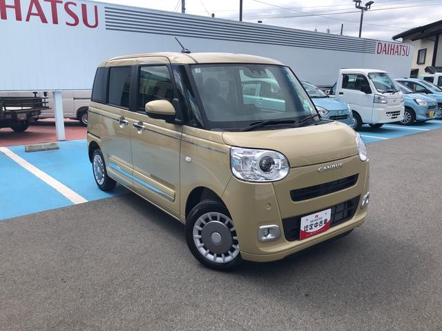 ムーヴキャンバスセオリーＧ　４ＷＤ　走行距離１６８８ｋｍ４ＷＤ　スマートアシスト　ＬＥＤヘッドランプ　両側パワースライドドア　オートエアコン　１４インチフルホイールキャップ　ホッとカップホルダー　ステアリングスイッチ（山形県）の中古車