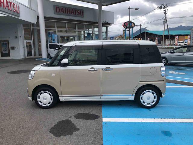 ムーヴキャンバスGメイクアップVS SAIII 4WD 走行70627km4WD スマートアシスト ステアリングスイッチ パノラマモニター カーナビ フルホイールキャップ キーフリーシステム プッシュボタンスタート(山形県)の中古車