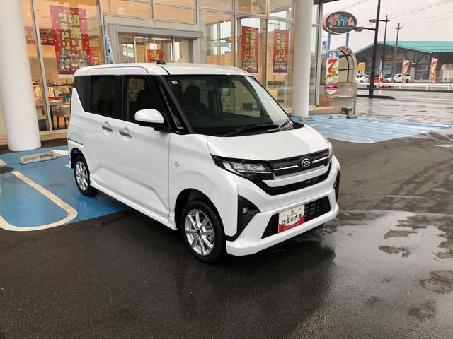 ムーヴG 4WD 走行距離5km4WD スマートアシスト 電動パーキングブレーキ キーフリーシステム スライドドア 14インチアルミホイール LEDヘッドランプ(山形県)の中古車