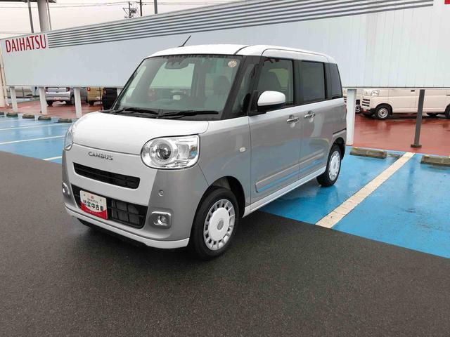 ムーヴキャンバスストライプスG 4WD 走行距離1737km4WD スマートアシスト キーフリーシステム コーナーセンサー フルホイールキャップ LEDヘッドランプ ステアリングスイッチ 電動パーキングブレーキ(山形県)の中古車