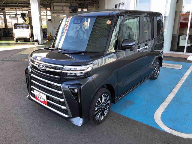 タントカスタムRSリミテッド 4WD 走行距離742km4WD スマートアシスト プッシュボタンスタート キーフレイ−システム 両側パワースライドドア 9インチディスプレイオーディオ アルミホイール クルーズコントロール(山形県)の中古車