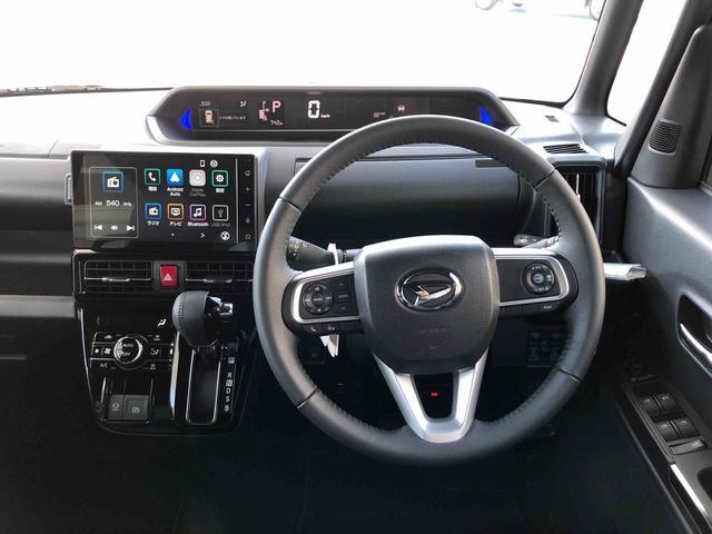 タントカスタムRSリミテッド 4WD 走行距離742km4WD スマートアシスト プッシュボタンスタート キーフレイ−システム 両側パワースライドドア 9インチディスプレイオーディオ アルミホイール クルーズコントロール(山形県)の中古車