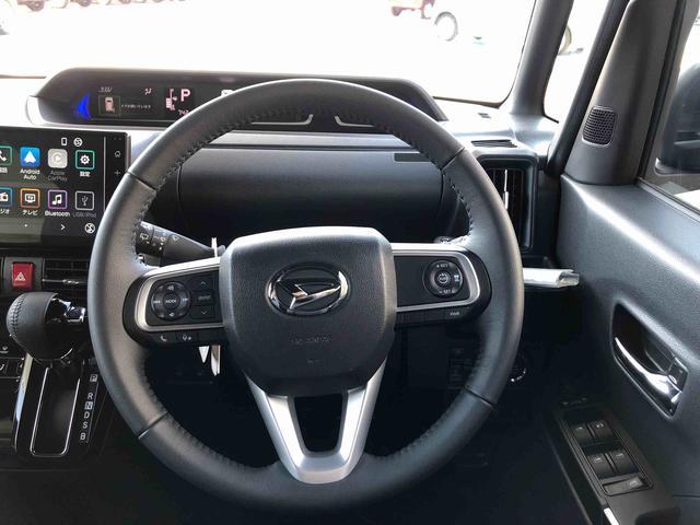 タントカスタムRSリミテッド 4WD 走行距離742km4WD スマートアシスト プッシュボタンスタート キーフレイ−システム 両側パワースライドドア 9インチディスプレイオーディオ アルミホイール クルーズコントロール(山形県)の中古車