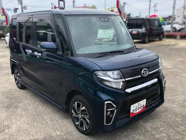 タントカスタムXセレクション 4WD 走行距離38000km・ナビ4WD スマートアシスト 14インチアルミホイール ステアリングスイッチ カーナビ パワースライドドア キーフリーシステム プッシュボタンスタート 電動パーキングブレーキ コーナーセンサー(山形県)の中古車