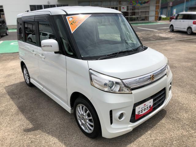 スペーシアカスタムＸＳ　４ＷＤ　走行距離５９０００ｋｍ・ナビ・バックカメラ平成２５年式　４ＷＤ　走行距離５９０００ｋｍ　バックカメラ　プッシュボタンスタート　アイドリングストップ　オートエアコン　カーナビ（山形県）の中古車