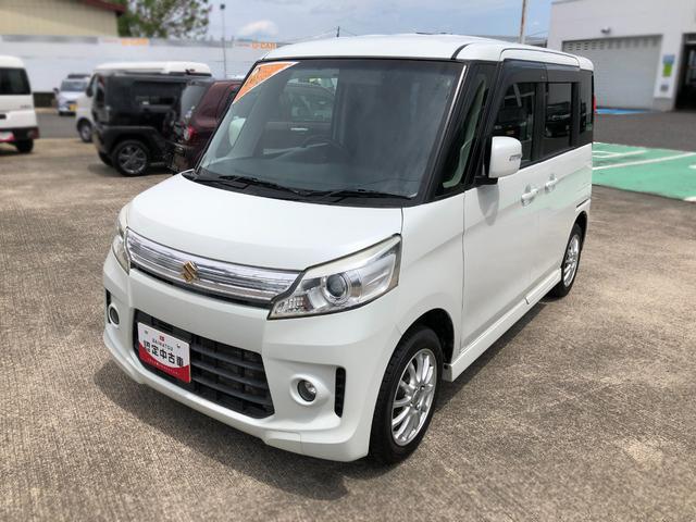 スペーシアカスタムＸＳ　４ＷＤ　走行距離５９０００ｋｍ・ナビ・バックカメラ平成２５年式　４ＷＤ　走行距離５９０００ｋｍ　バックカメラ　プッシュボタンスタート　アイドリングストップ　オートエアコン　カーナビ（山形県）の中古車