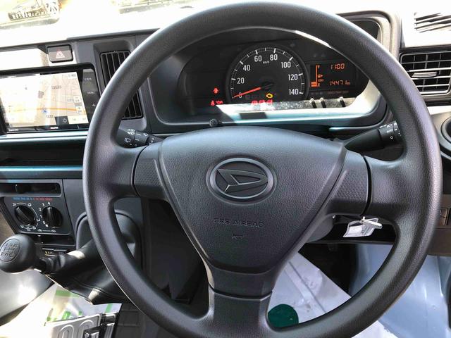 ハイゼットカーゴDX SAIII 走行距離14471kmスマートアシスト カーナビゲーション マニュアルエアコン 12V電源 アイドリングストップ コーナーセンサー(山形県)の中古車
