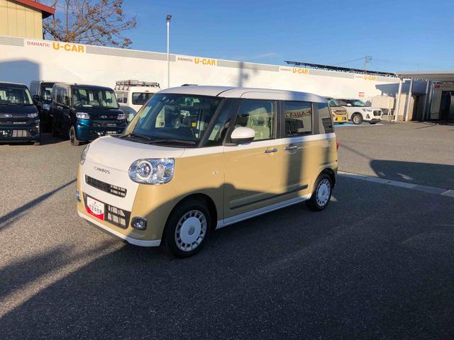 ムーヴキャンバスストライプスG 2WD 走行距離19876km・ナビ2WD スマートアシスト オートエアコン ステアリングスイッチ パノラマモニター ナビ フルホイールキャップ ホッとカップホルダー(山形県)の中古車