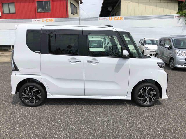 タントカスタムＸ　４ＷＤ　走行距離８ｋｍ４ＷＤ　スマートアシスト　プッシュボタンスタート　キーフリーシステム　両側パワースライドドア　フロントフォグランプ　アルミホイール　オートエアコン（山形県）の中古車
