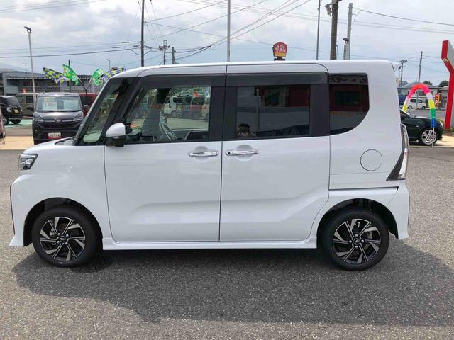 タントカスタムＸ　４ＷＤ　走行距離８ｋｍ４ＷＤ　スマートアシスト　プッシュボタンスタート　キーフリーシステム　両側パワースライドドア　フロントフォグランプ　アルミホイール　オートエアコン（山形県）の中古車