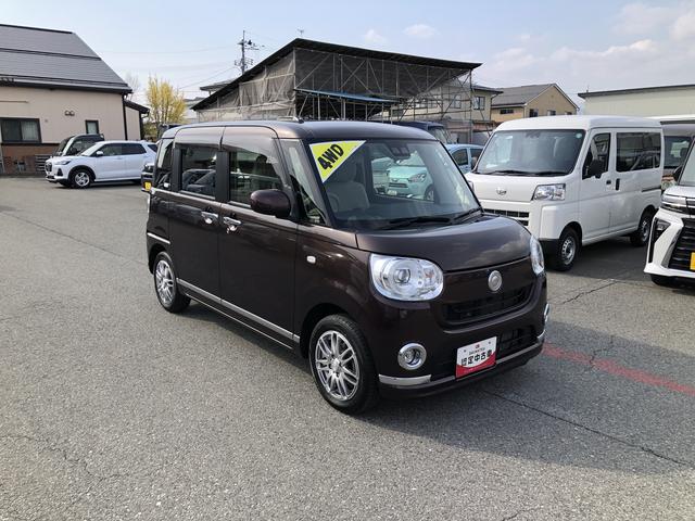 ムーヴキャンバスＧメイクアップ　ＳＡIII　走行８２０００ｋｍ・車検整備付き４ＷＤ　スマートアシスト　オートエアコン　プッシュボタンスタート　ＬＥＤフォグランプ　キーフリーシステム　ステアリングスイッチ（山形県）の中古車