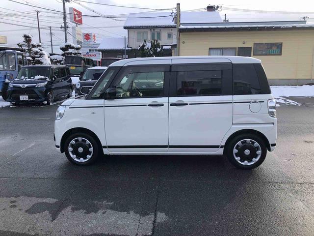 ムーヴキャンバスＧブラックアクセントＶＳ　ＳＡIII　４ＷＤ４ＷＤ　スマートアシスト　パノラマモニター　ナビ　フルホイールキャップ　ステアリングスイッチ　プッシュボタンスタート　キーフリー（山形県）の中古車