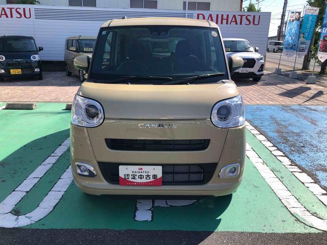 ムーヴキャンバスセオリーG 4WD 走行距離3982km4WD スマートアシスト プッシュボタンスタート キーフリーシステム フロントフォグランプ 両側パワースライドドア 電動パーキングブレーキ オートエアコン(山形県)の中古車