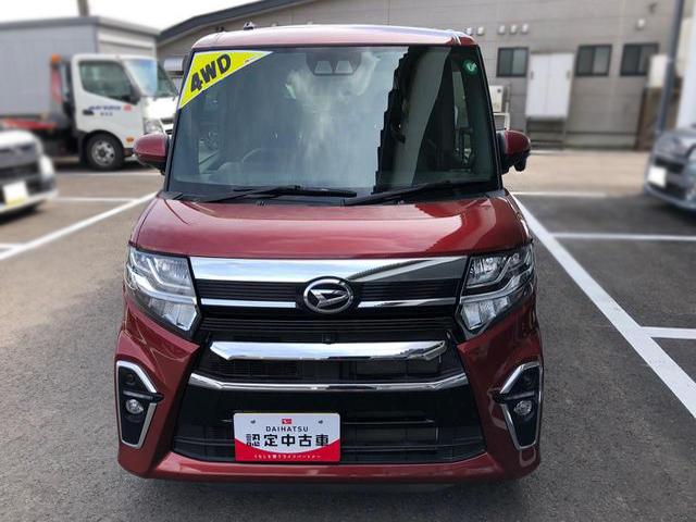タントカスタムＸセレクション　４ＷＤ　走行距離２７０００ｋｍ４ＷＤ　スマートアシスト　オートエアコン　１４インチアルミホイール　電動パーキングブレーキ　ステアリングスイッチ　キーフリーシステム　プッシュボタンスタート　パワースライドドア（山形県）の中古車