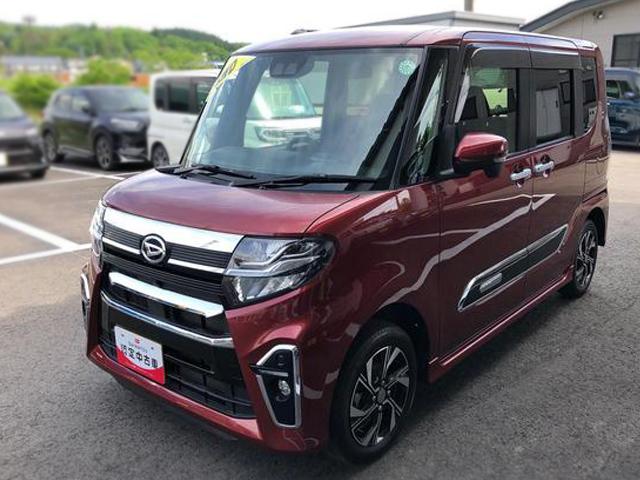 タントカスタムＸセレクション　４ＷＤ　走行距離２７０００ｋｍ４ＷＤ　スマートアシスト　オートエアコン　１４インチアルミホイール　電動パーキングブレーキ　ステアリングスイッチ　キーフリーシステム　プッシュボタンスタート　パワースライドドア（山形県）の中古車