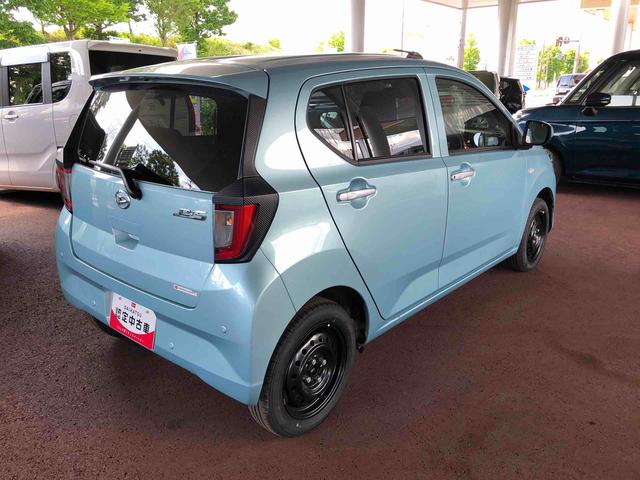 ミライースＸ　ＳＡIII　４ＷＤ　走行距離３０００ｋｍ４ＷＤ　純正ナビ装着用アップグレードパック　スマートアシスト　マニュアルエアコン　コーナーセンサー　スチールホイール（山形県）の中古車