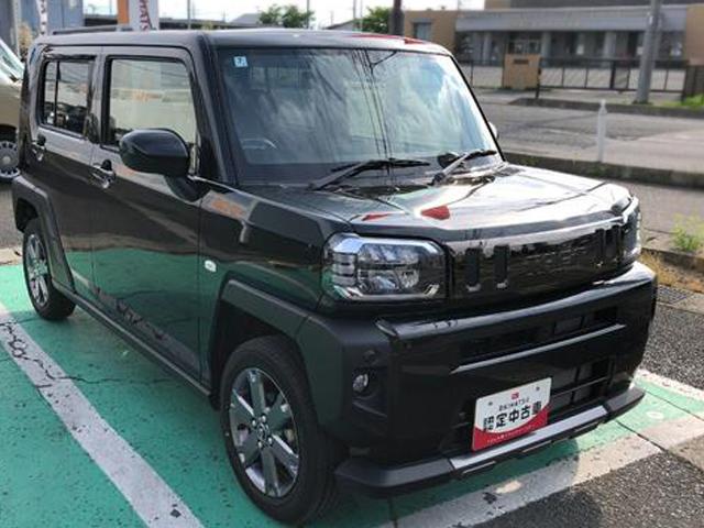 タフトＧ　ダーククロムベンチャー　４ＷＤ　走行距離７０００ｋｍ４ＷＤ　スマートアシスト　１５インチアルミホイール　キーフリーシステム　プッシュボタンスタート　ステアリングスイッチ　コーナーセンサー　電動パーキングブレーキ　ＬＥＤフォグランプ（山形県）の中古車