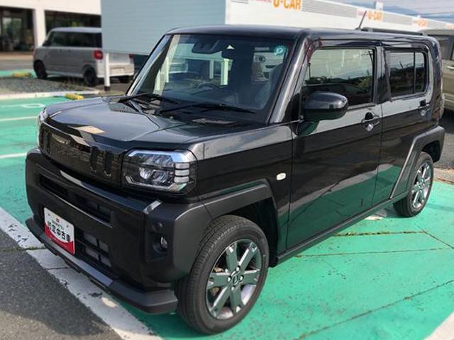 タフトＧ　ダーククロムベンチャー　４ＷＤ　走行距離７０００ｋｍ４ＷＤ　スマートアシスト　１５インチアルミホイール　キーフリーシステム　プッシュボタンスタート　ステアリングスイッチ　コーナーセンサー　電動パーキングブレーキ　ＬＥＤフォグランプ（山形県）の中古車