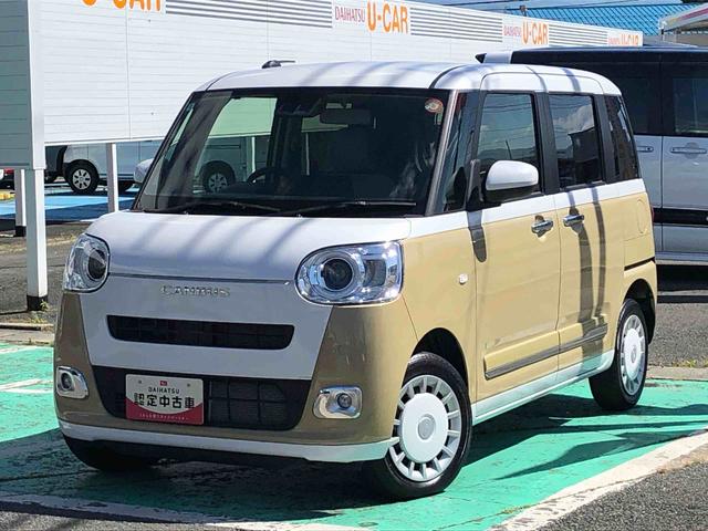 ムーヴキャンバスストライプスG 4WD 走行距離9619km4WD スマートアシスト 14インチフルホイールキャップ 両側パワースライドドア 電動パーキングブレーキ ステアリングスイッチ(山形県)の中古車