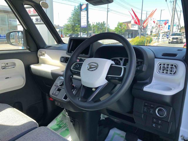 ムーヴキャンバスストライプスG 4WD 走行距離9619km4WD スマートアシスト 14インチフルホイールキャップ 両側パワースライドドア 電動パーキングブレーキ ステアリングスイッチ(山形県)の中古車