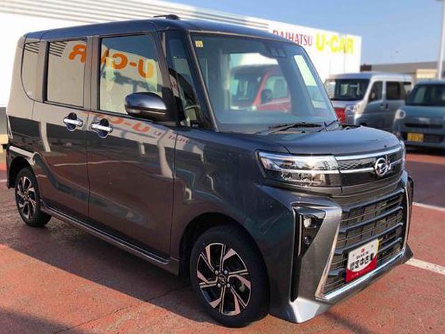 タントカスタムＸ　４ＷＤ　走行距離９１７３ｋｍ４ＷＤ　スマートアシスト　オートエアコン　キーフリーシステム　プッシュボタンスタート　電動パーキングブレーキ　ステアリングスイッチ（山形県）の中古車