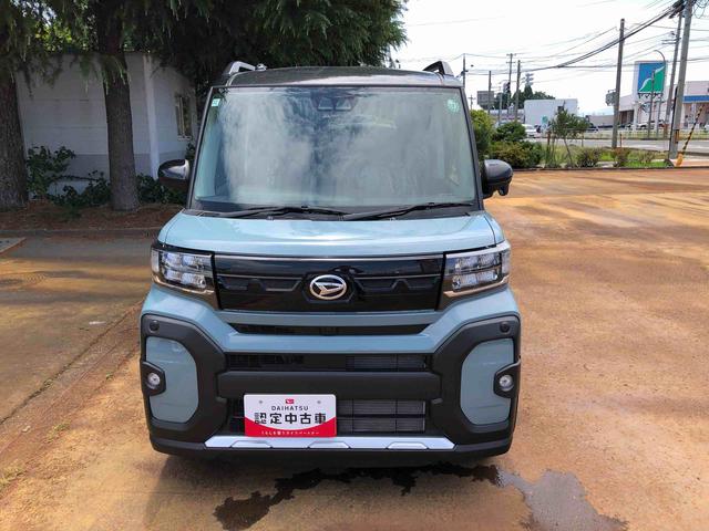 タントファンクロス 4WD 走行距離10km4WD スマートアシスト 14インチアルミホイール オートエアコン デジタルメーター ステアリングスイッチ キーフリーシステム 防汚加工シートバック 電動パーキングブレーキ(山形県)の中古車