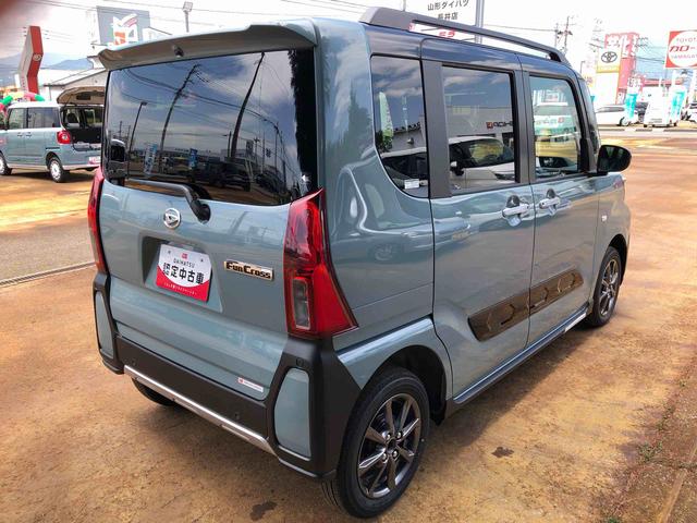 タントファンクロス 4WD 走行距離10km4WD スマートアシスト 14インチアルミホイール オートエアコン デジタルメーター ステアリングスイッチ キーフリーシステム 防汚加工シートバック 電動パーキングブレーキ(山形県)の中古車