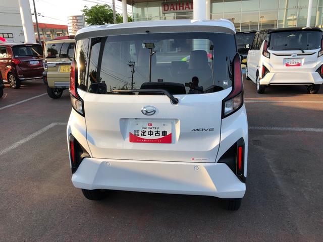 ムーヴG 4WD 走行距離2209km4WD スマートアシスト 14インチアルミホイール ステアリングスイッチ 電動パーキングブレーキ プッシュボタンスタート オートエアコン(山形県)の中古車