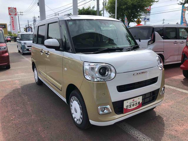 ムーヴキャンバスストライプスG 4WD 走行距離2054km4WD スマートアシスト プッシュボタンスタート キーフリーシステム 電動パーキングブレーキ 両側パワースライドドア オートエアコン(山形県)の中古車