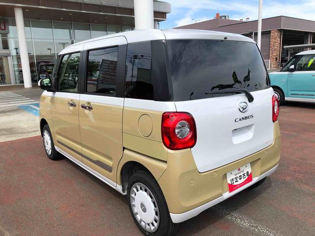 ムーヴキャンバスストライプスG 4WD 走行距離2054km4WD スマートアシスト プッシュボタンスタート キーフリーシステム 電動パーキングブレーキ 両側パワースライドドア オートエアコン(山形県)の中古車