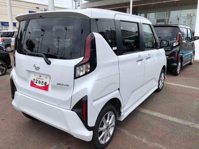 ムーヴG 4WD 走行距離2138km4WD スマートアシスト 14インチアルミホイール LEDヘッドランプ 電動パーキングブレーキ 左側パワースライドドア サイドストーンガード(山形県)の中古車