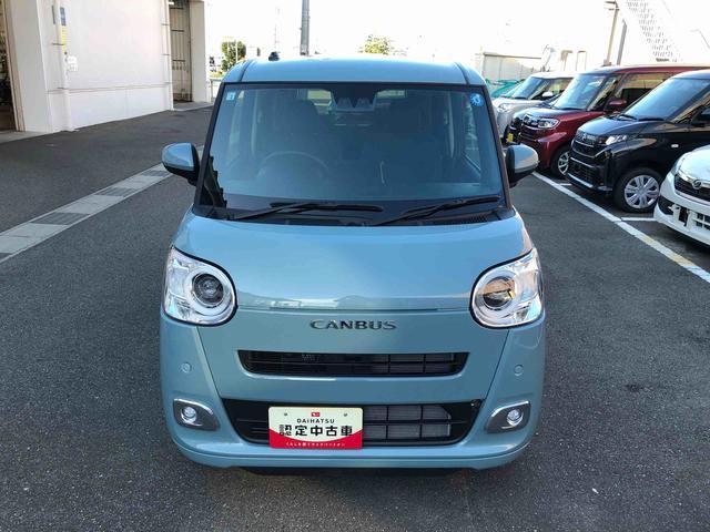 ムーヴキャンバスセオリーG 4WD 走行距離4702km4WD スマートアシスト プッシュボタンスタート キーフリーシステム 電動パーキングブレーキ 両側パワースライドドア オートエアコン バックモニター(山形県)の中古車