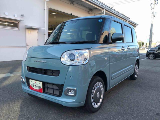 ムーヴキャンバスセオリーG 4WD 走行距離4702km4WD スマートアシスト プッシュボタンスタート キーフリーシステム 電動パーキングブレーキ 両側パワースライドドア オートエアコン バックモニター(山形県)の中古車