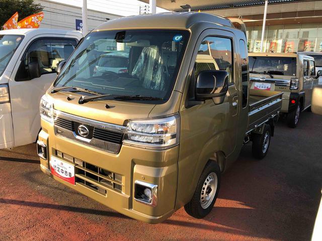 ハイゼットトラックジャンボエクストラ 4WD 走行距離10km4WD スマートアシスト プッシュボタンスタート メッキフロントグリル 電動格納式ドアミラー 格納式テールゲートチェーン 荷台ステップ オーバーヘッドシェルフ(山形県)の中古車