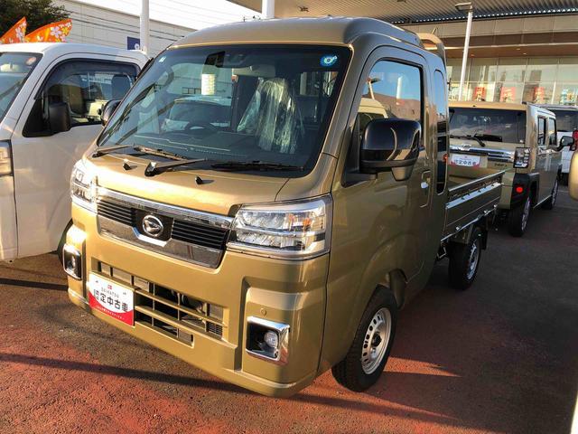 ハイゼットトラックジャンボエクストラ 4WD 走行距離10km4WD スマートアシスト プッシュボタンスタート メッキフロントグリル 電動格納式ドアミラー 格納式テールゲートチェーン 荷台ステップ オーバーヘッドシェルフ(山形県)の中古車