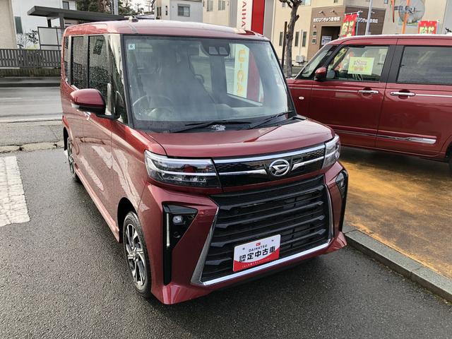 タントカスタムＸ４ＷＤ・スマートアシスト・両側パワースライドドア・フロントフォグランプ・ドアミラーターンランプ・ステアリングスイッチ・アルミホイール・オートエアコン（山形県）の中古車