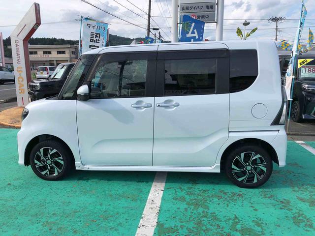 タントカスタムＸ　４ＷＤ　車検整備付き・カーナビ４ＷＤ　スマートアシスト　車検整備付き　オートエアコン　カーナビ　１５インチアルミホイール　コーナーセンサー　電動パーキングブレーキ（山形県）の中古車