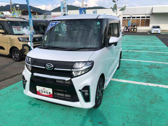 タントカスタムＸ　４ＷＤ　車検整備付き・カーナビ４ＷＤ　スマートアシスト　車検整備付き　オートエアコン　カーナビ　１５インチアルミホイール　コーナーセンサー　電動パーキングブレーキ（山形県）の中古車