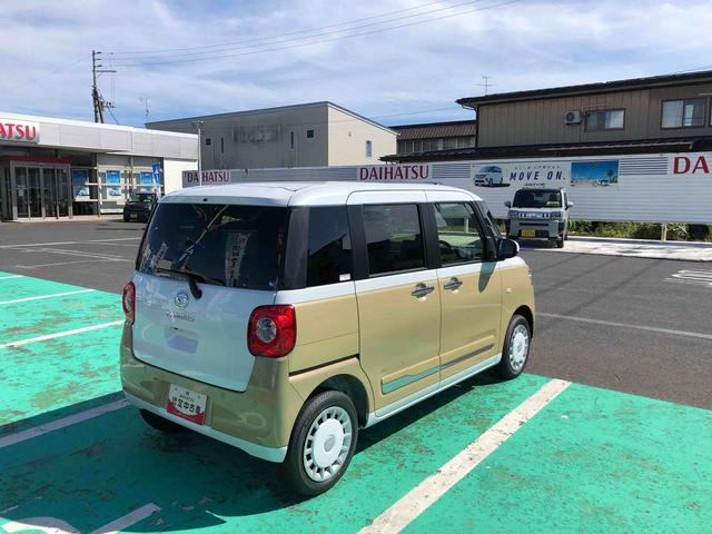 ムーヴキャンバスストライプスG 4WD 走行距離5km4WD スマートアシスト キーフリーシステム フルホイールキャップオートエアコン 電動パーキングブレーキ(山形県)の中古車