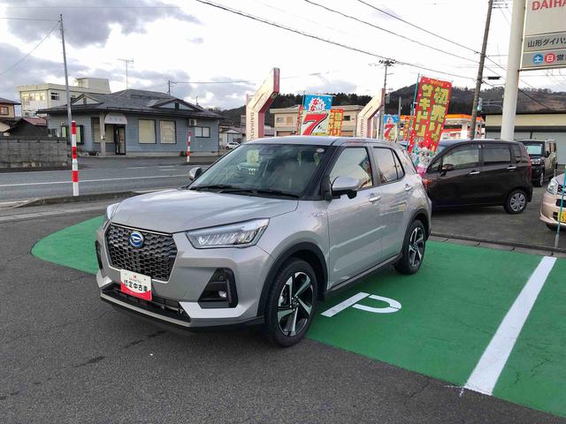 ロッキープレミアムＧ　ＨＥＶ　２ＷＤ　走行距離３４９４ｋｍ２ＷＤ　スマートアシスト　アルミホイール　オートエアコン　コーナーセンサー　キーフリーシステム　電動パーキングブレーキ（山形県）の中古車