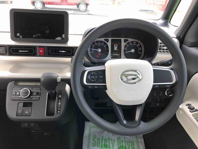 ムーヴキャンバスストライプスG 4WD 走行距離9299km4WD スマートアシスト 14インチフルホイールキャップ プッシュボタンスタート 電動パーキングブレーキ ステアリングスイッチ(山形県)の中古車