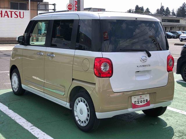 ムーヴキャンバスストライプスＧ　２ＷＤ　走行距離９８８８ｋｍ２ＷＤ　スマートアシスト　両側パワースライドドア　フルホイールキャップ　フルＬＥＤヘッドランプ　オートエアコン　キーフリーシステム（山形県）の中古車