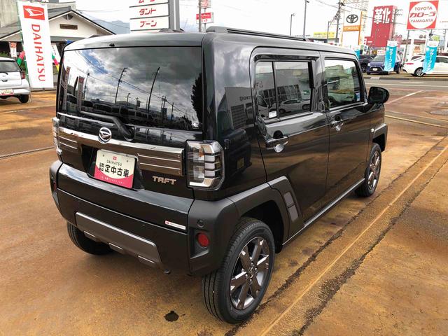 タフトＧ　ダーククロムベンチャー　４ＷＤ　走行距離４９８６ｋｍ４ＷＤ　スマートアシスト　１５インチアルミホイール　ステアリングスイッチ　キーフリーシステム　プッシュボタンスタート　電動パーキングブレーキ（山形県）の中古車