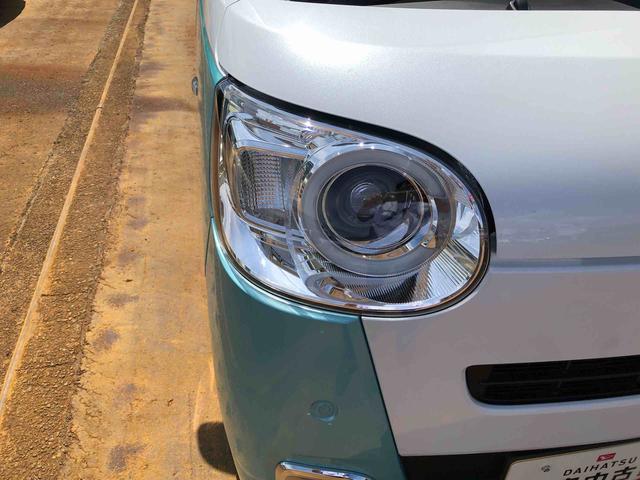 ムーヴキャンバスストライプスＧ　４ＷＤ　走行距離７３４４ｋｍ４ＷＤ　スマートアシスト　１４インチフルホイールキャップ　オートエアコン　両側パワースライドドア　電動パーキングブレーキ　キーフリー　ステアリングスイッチ（山形県）の中古車