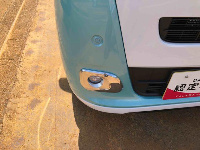 ムーヴキャンバスストライプスＧ　４ＷＤ　走行距離７３４４ｋｍ４ＷＤ　スマートアシスト　１４インチフルホイールキャップ　オートエアコン　両側パワースライドドア　電動パーキングブレーキ　キーフリー　ステアリングスイッチ（山形県）の中古車